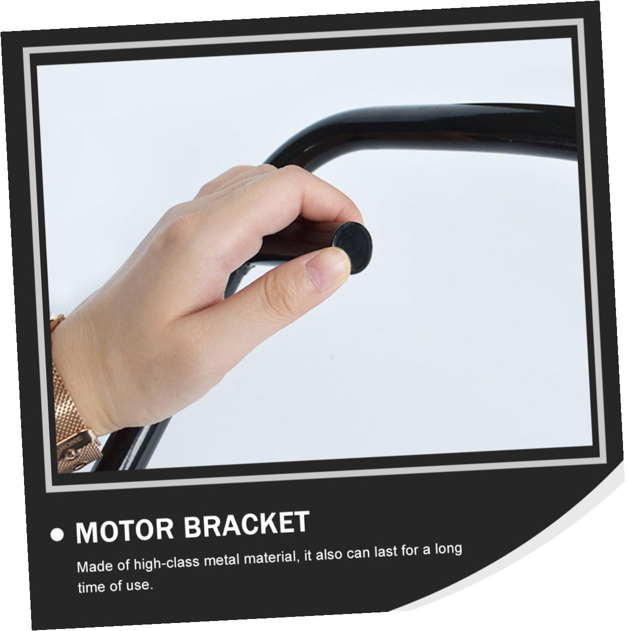 FUOYLOO Kayak Motor Mount Bracket Inflatable Boat Outboard Motor Support Holder Metal Installation Stand for Fishing Kayaks and Dinghies