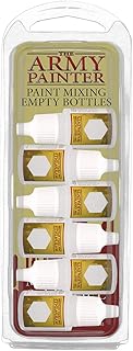 The Army Painter Paint Mixing Empty Bottles - Plastic Dropper Bottles for Acrylic Paint - Empty Plastic Bottles with Squeeze Top, 12ml, Pack of 6