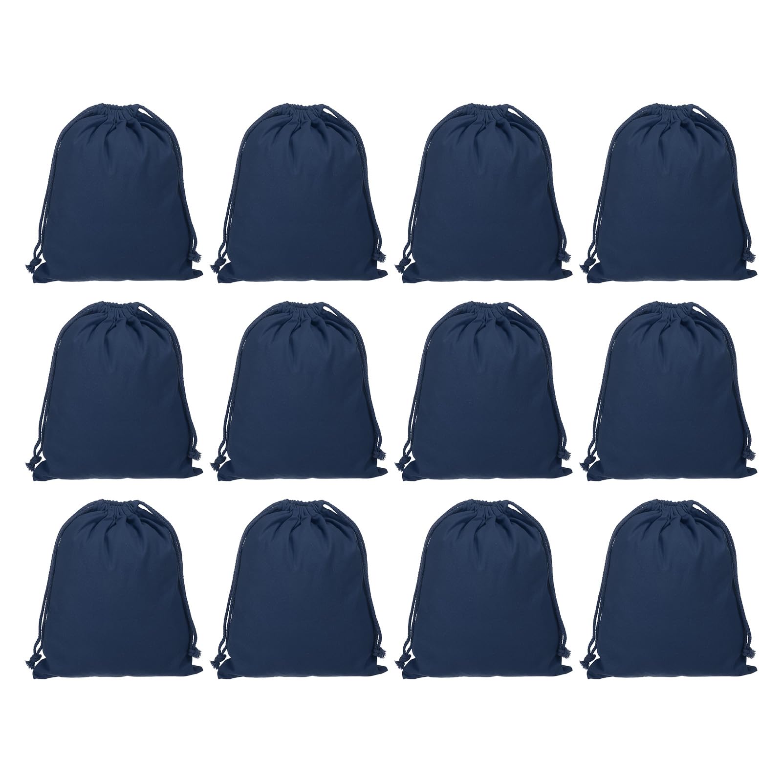 PATIKIL Cotton Reusable Drawstring Bags, 7x10 Inch 12 Pack Multipurpose Washable Cotton Dust Bags, Luggage Organizer, Travel Essentials Storage Pouch,