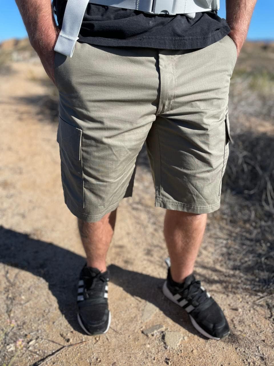 LAPG Core Cargo Lightweight Men's Shorts, 6 Pocket Cargo Shorts, EDC Rip-Stop Cargo Shorts for Men