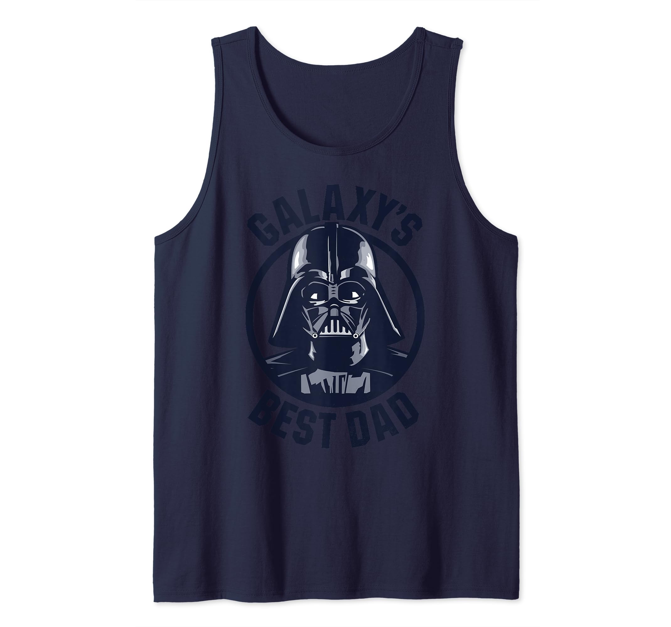 Star Wars Father's Day Vintage Darth Vader Galaxy's Best Dad Tank Top, Blue