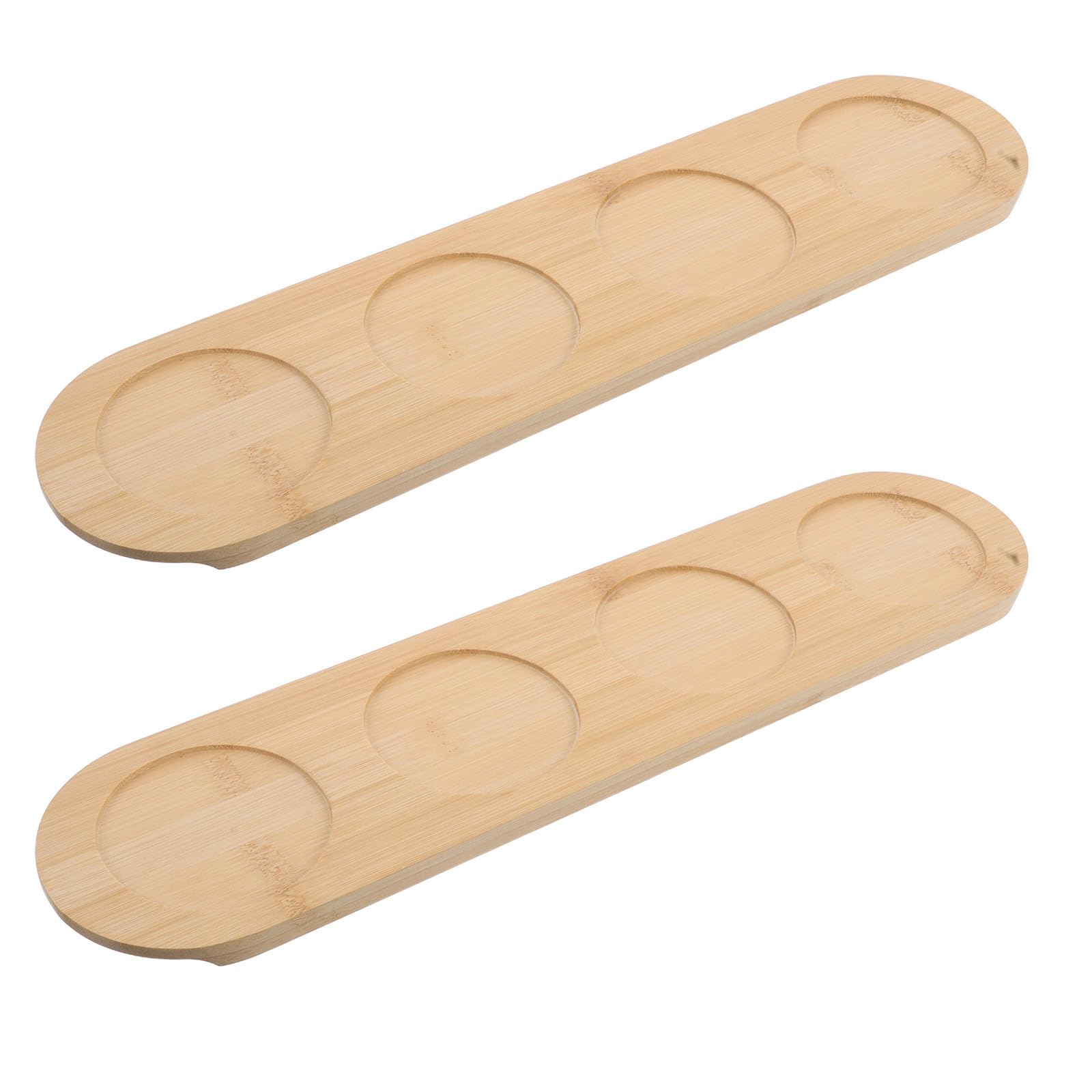 Porte-gobelets en bois avec 4 emplacements pour verres à cocktail