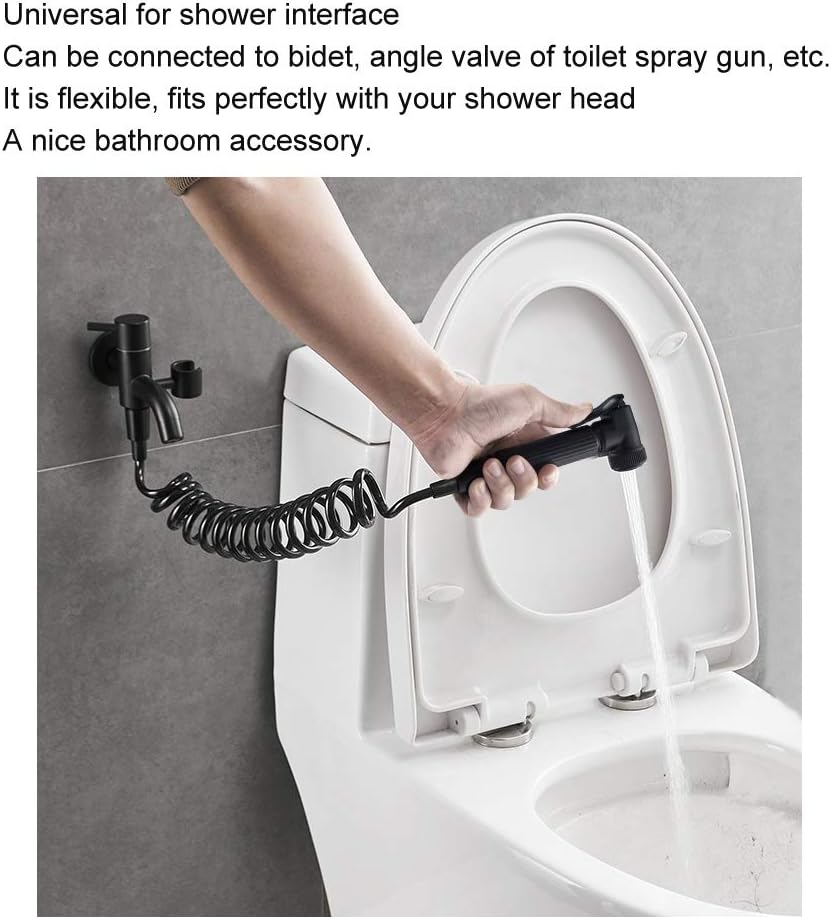 Handheld Bidet Sprayer Tube, Flexible Anti Bidet Shower Hose, Household Bathroom Toilet Sprayer Attachment, Stretchable up to 2 Meters for Water Plumbing Toilet Bidet Sprayer