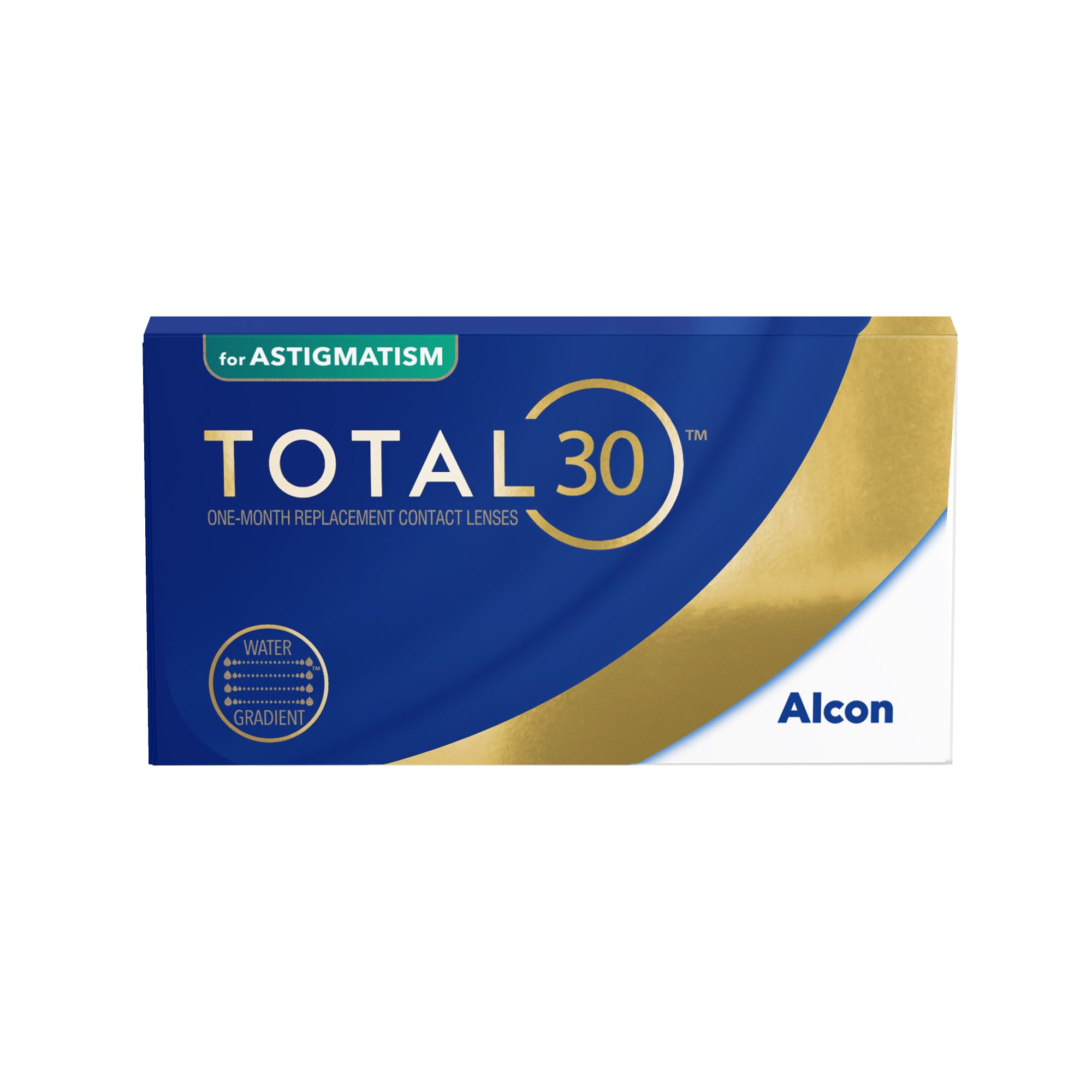 TOTAL30 for Astigmatism lentillas | 6 uds | cil 2.25 | eje 100 | +06.50 dpt | Lentes de contacto mensuales blandas que ofrecen una comodidad excepcional para la astigmatismo. R:8,6 mm; D; 14,5 mm