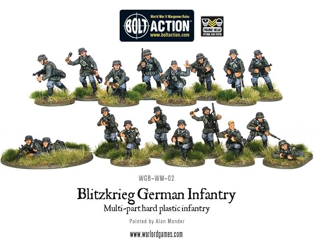 Foto 5 de 5 de Warlord Games Bolt Action World War 2 Blitzkrieg German Infantry Army Soldiers by Warlord Games