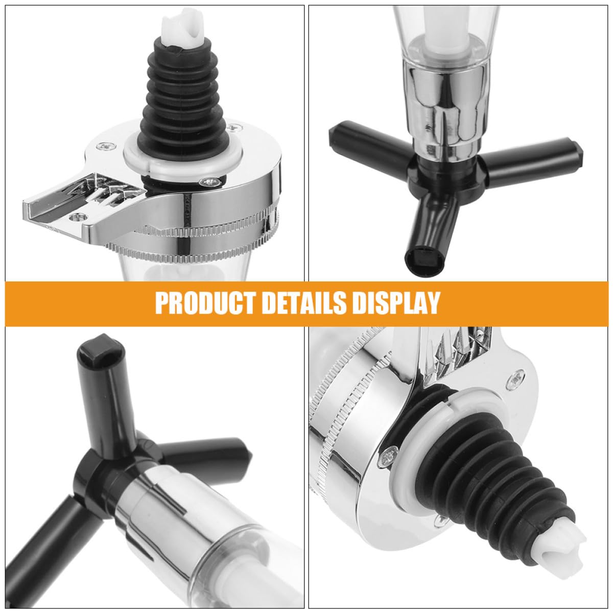 Dispensador de Botellas de Bebidas Alcohólicas para Cócteles y Jarabes, 2 Piezas, Capacidad 25ml, Material Plástico y Acero Inoxidable, Fácil de Limpiar para Bares Color Aleatorio