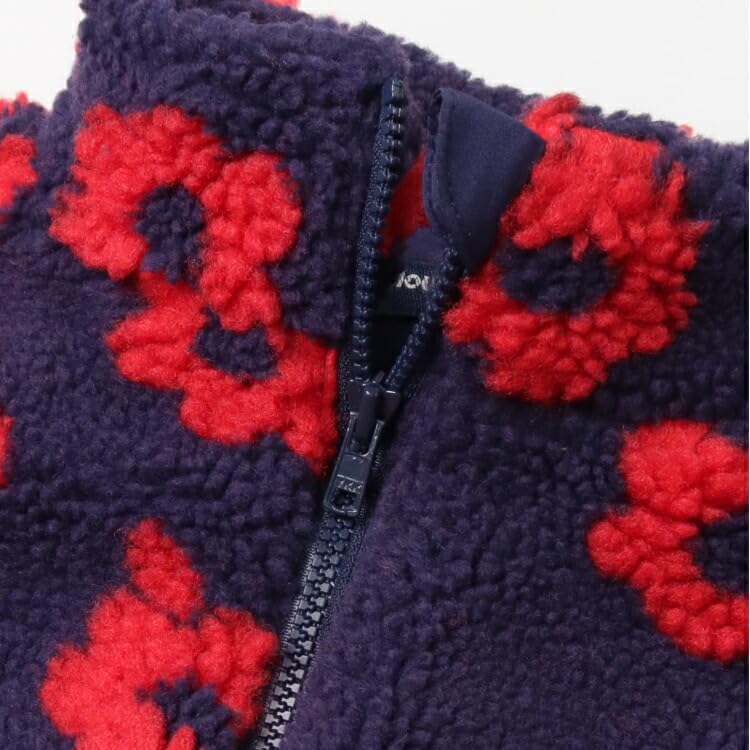 [ムージョンジョン] 子供服 花柄ボアジャガードジャケット 90cm～140cm M64401
