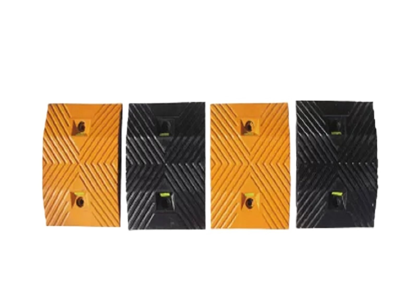 Ground Speed Bumps Rubber Speed Bump Ramp Deceleration Belt, Road Reducer, Cushion Shock Auto Limit Ridge Buffer Zone(Color 1)