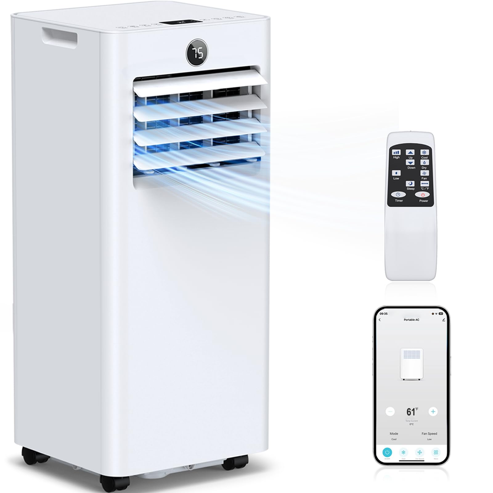 Cvznsy 16,000 BTU Portable AC