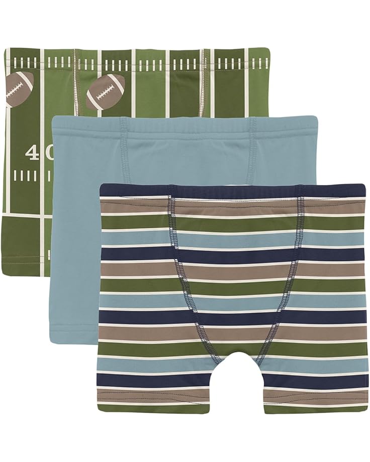 Kickee Pants Kids Print Boxer Brief Set of 3 - Main View
