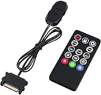 Vista 1 de DS Mini ARGB Kit de controlador de ventiladores de PC con función de juego uno a uno para ventiladores RGB de carcasa de computadora, disipador