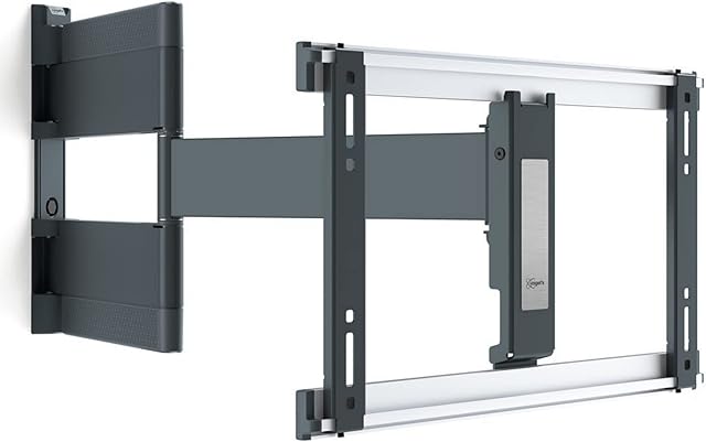 Vogel's THIN 546 full-motion OLED TV wall bracket for 40-65 inch (102-165 cm) TVs, swivels up to 180º, max. 66 lbs (30 kg), max. VESA 400x400, ultra slim TV wall mount, TÜV certified, Black