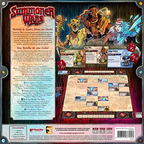 Galápagos, Summoner Wars (2ª Edição) - Master Set, Jogo de Tabuleiro para Amigos, 2 jogadores, 30 mi