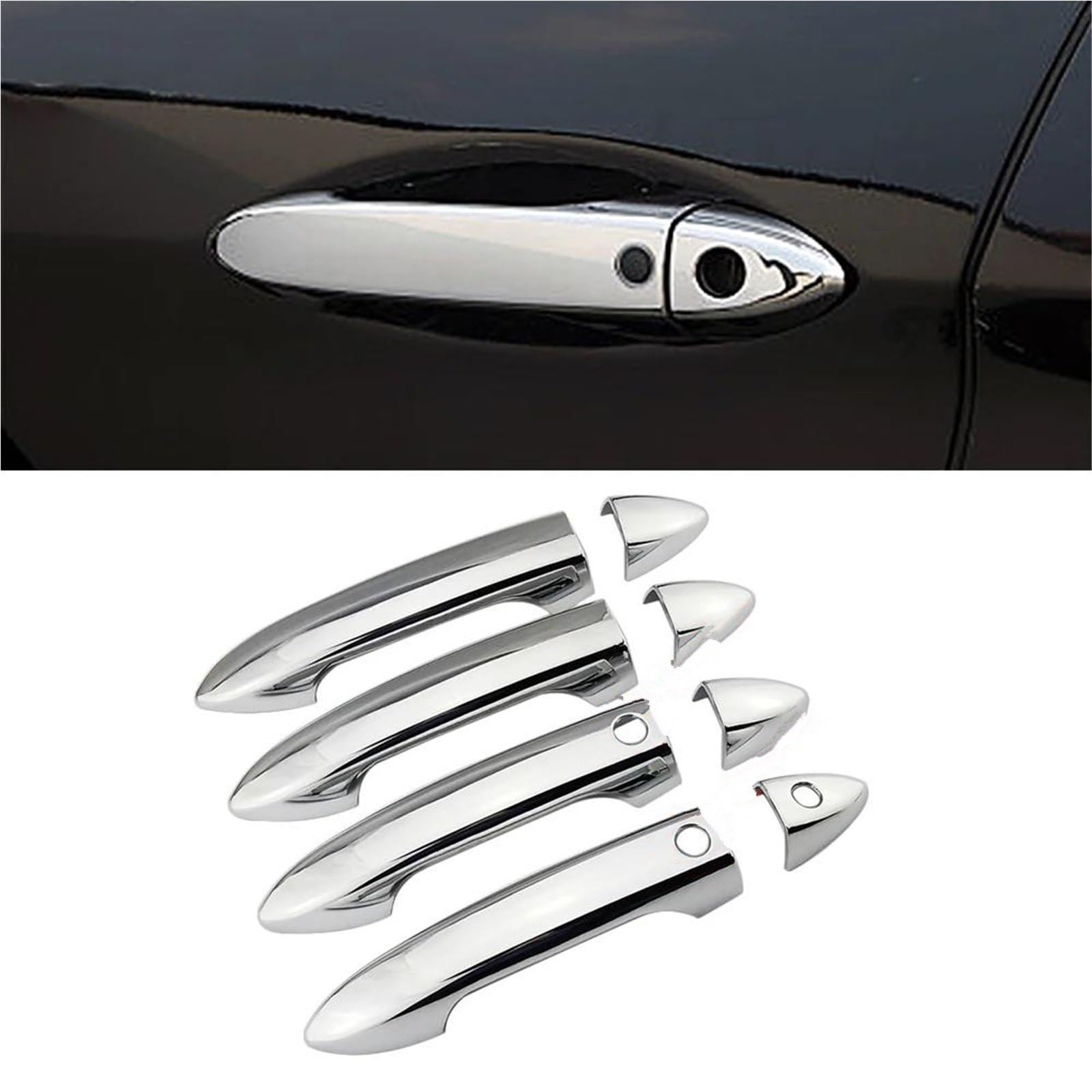 NOHEEU Car Accessories Exterior Door Handle Cover Replacement Parts for Accord 9th Gen 2014-2017(Style 2)
