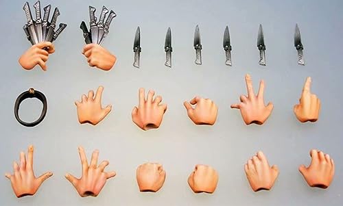 Miniatura 6 de QAHEART Figura de anime Dio Brando de 5.9 in, modelo de estatua con accesorios, cara cambiable, articulación móvil, partes extraíbles, colección