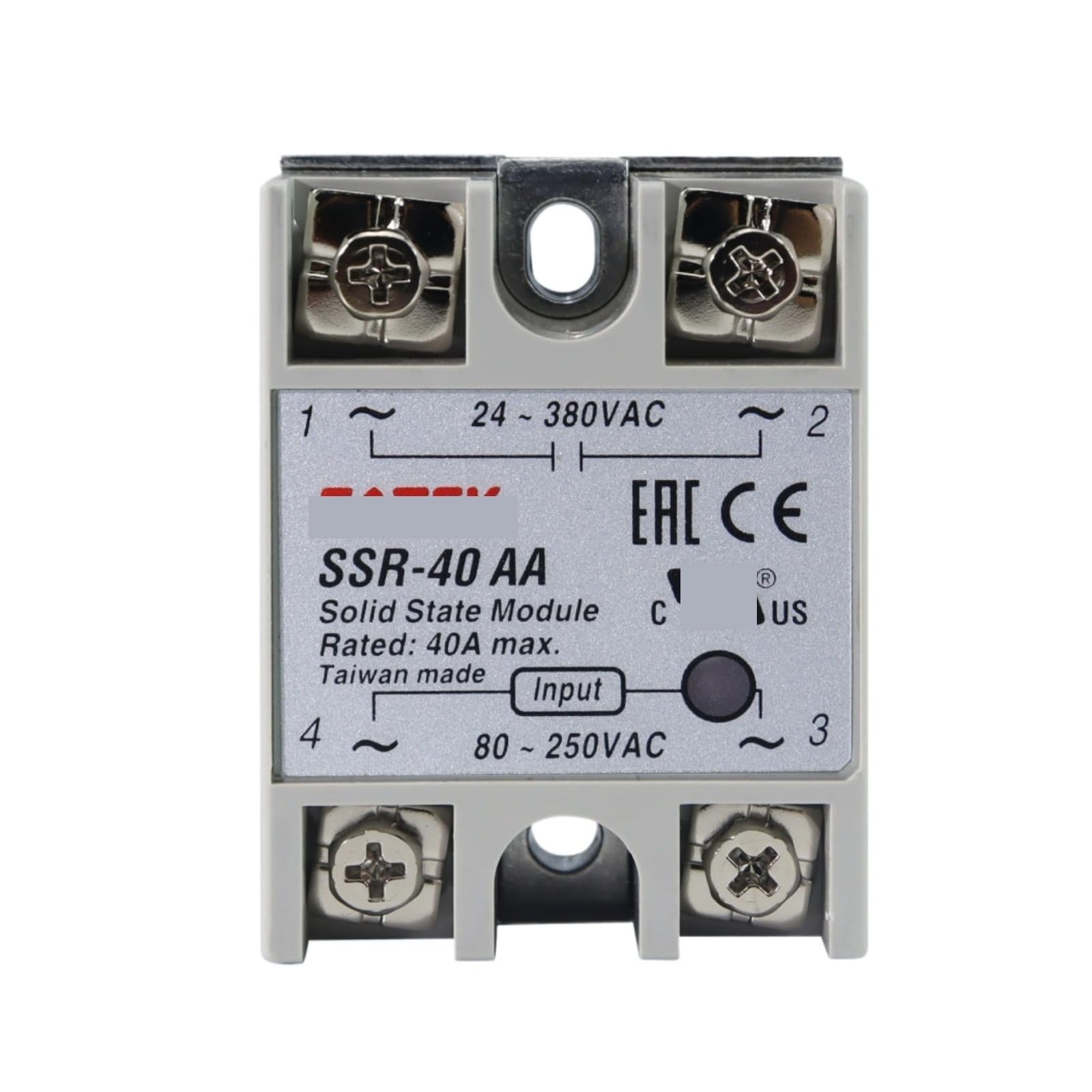 SSR-40AA relais statique 40A à commutation silencieuse et sans usure mécanique
