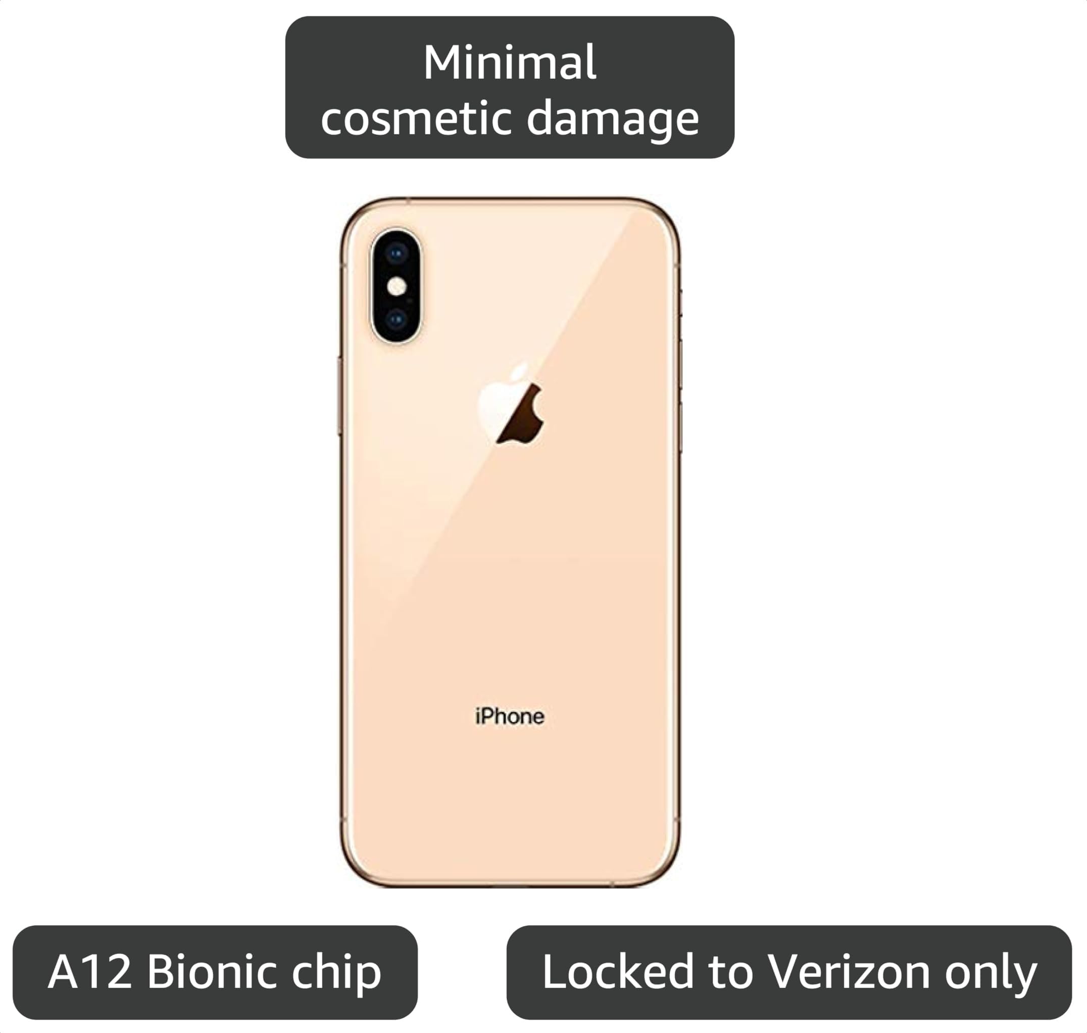 Amazon.com: Apple iPhone XS, US Version, 64GB, Gold - Verizon