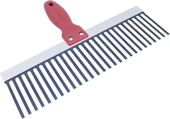MARSHALLTOWN Scarifiers, 12 Inch Width, Lightweight Steel, Soft Grip Handle, 1/4 Wide Tines, 723