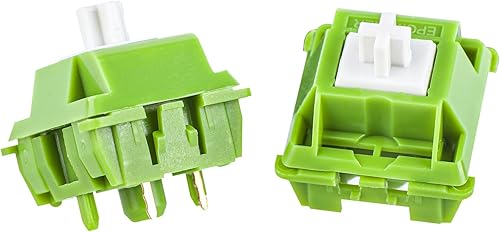 Miniatura 3 de EPOMAKER Peace Lily - Interruptores de teclado, juego de 100 interruptores lineales de 42 gf, interruptor de 5 pines lubricado de fábrica con funda