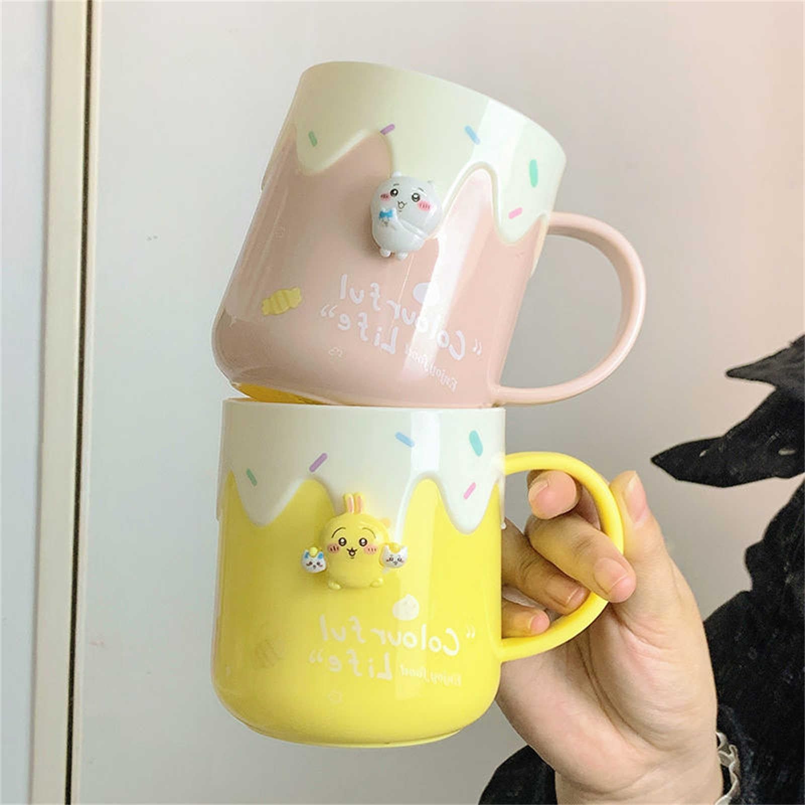 Amazon.co.jp: ちいかわ ハチワレうさぎ 歯ブラシ＆うがいコップ