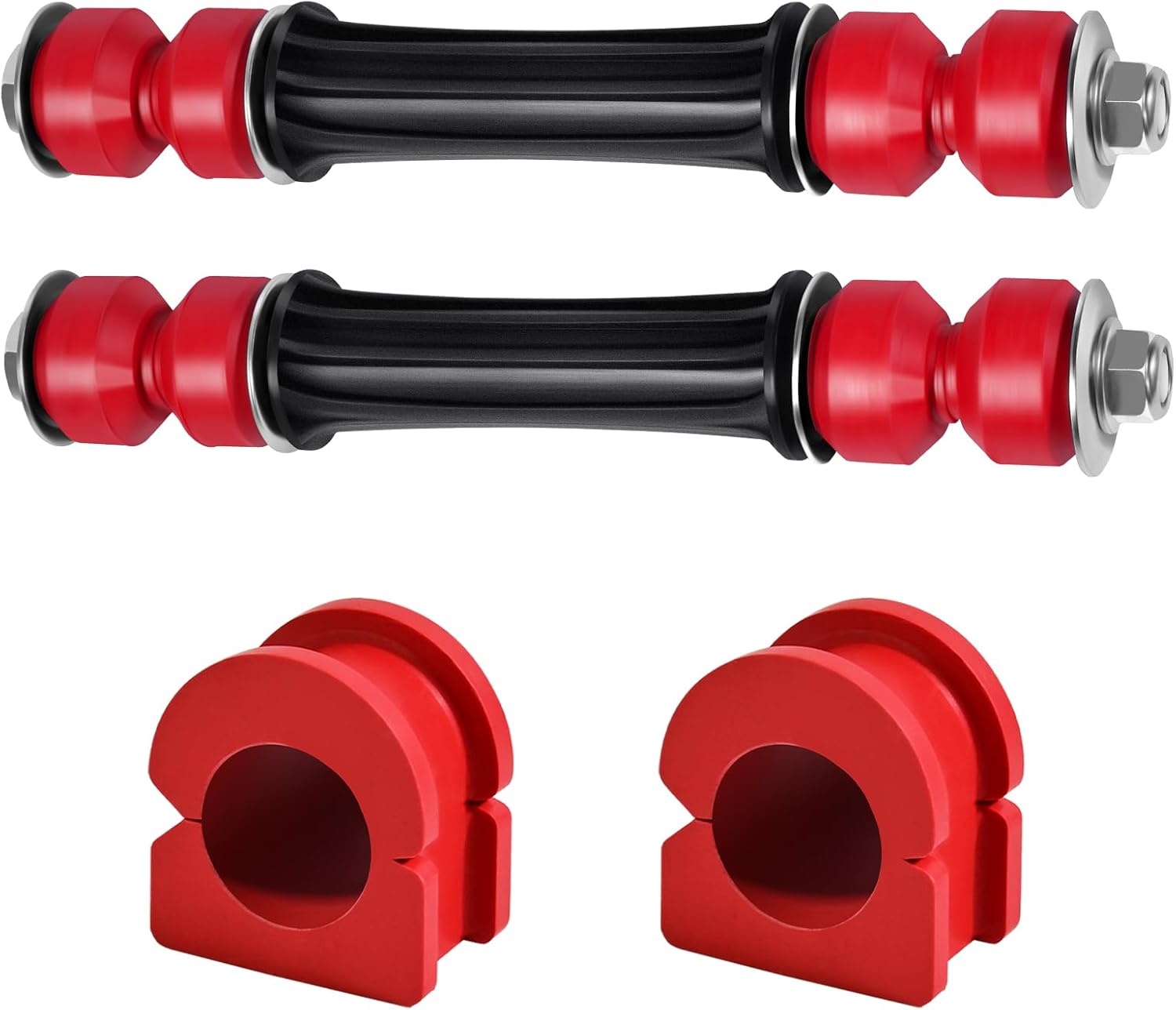 Front Sway Bar End Stabilizer Links with Bushings Compatible with Escalade/ESV/EXT 07-13, for Avalanche 07-13, for Silverado 1500/Sierra 1500/Suburban, for Tahoe/Yukon 07-16 K700538 K700432