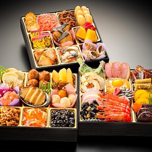 満足良品館 【予約】神楽坂 夢二 監修 和風 福幸 38品目 約3〜4人前 七寸 三段重 和風三段重 お節料理 おせち料理 oseti 冷凍盛り付け済み 満足良品館おせち (2025年12月29日着)