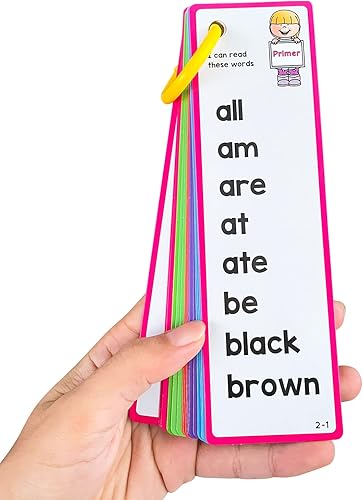 Miniatura 7 de Lachilly 220 tarjetas de palabras a la vista, 220 palabras de alta frecuencia, lectura inicial, jardín de infantes a primer grado, materiales de