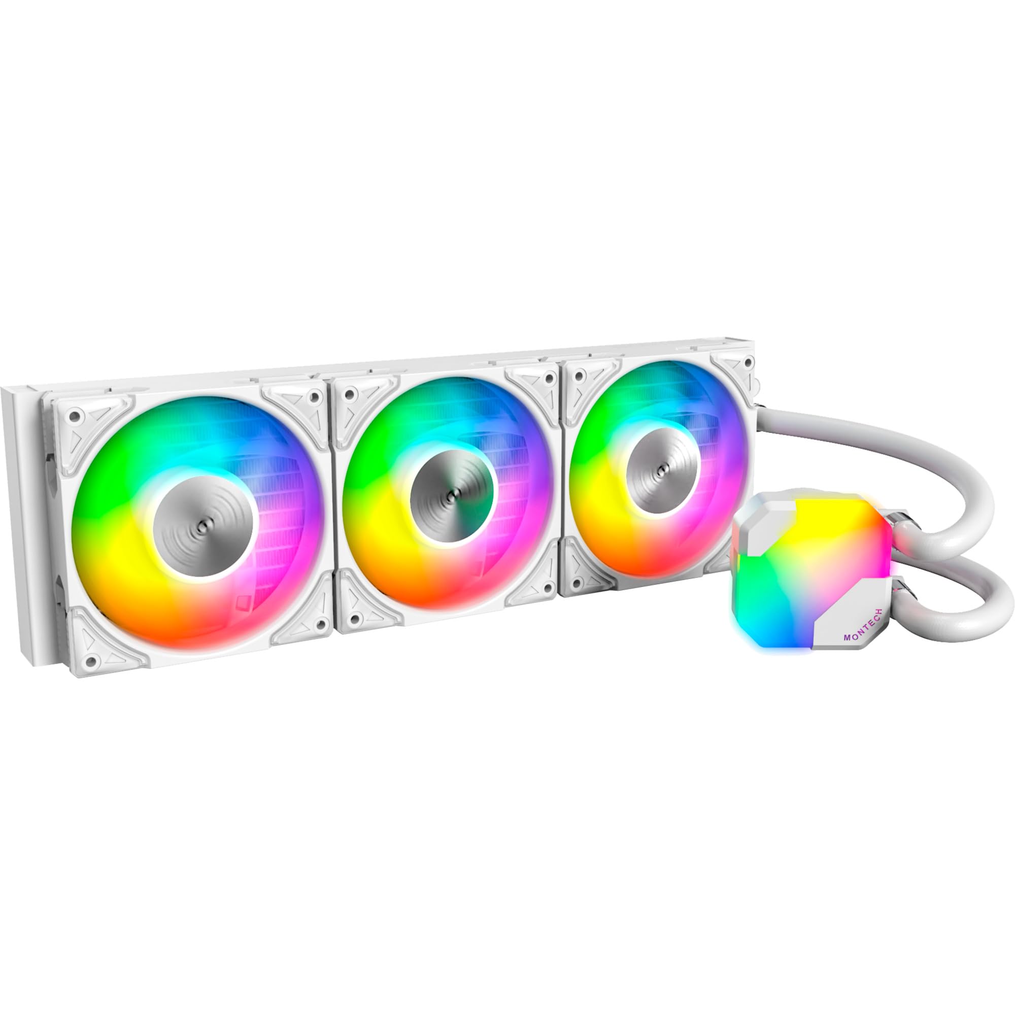 MontechKit Watercooling AIO HyperFlow RGB - 360mm (Blanc)