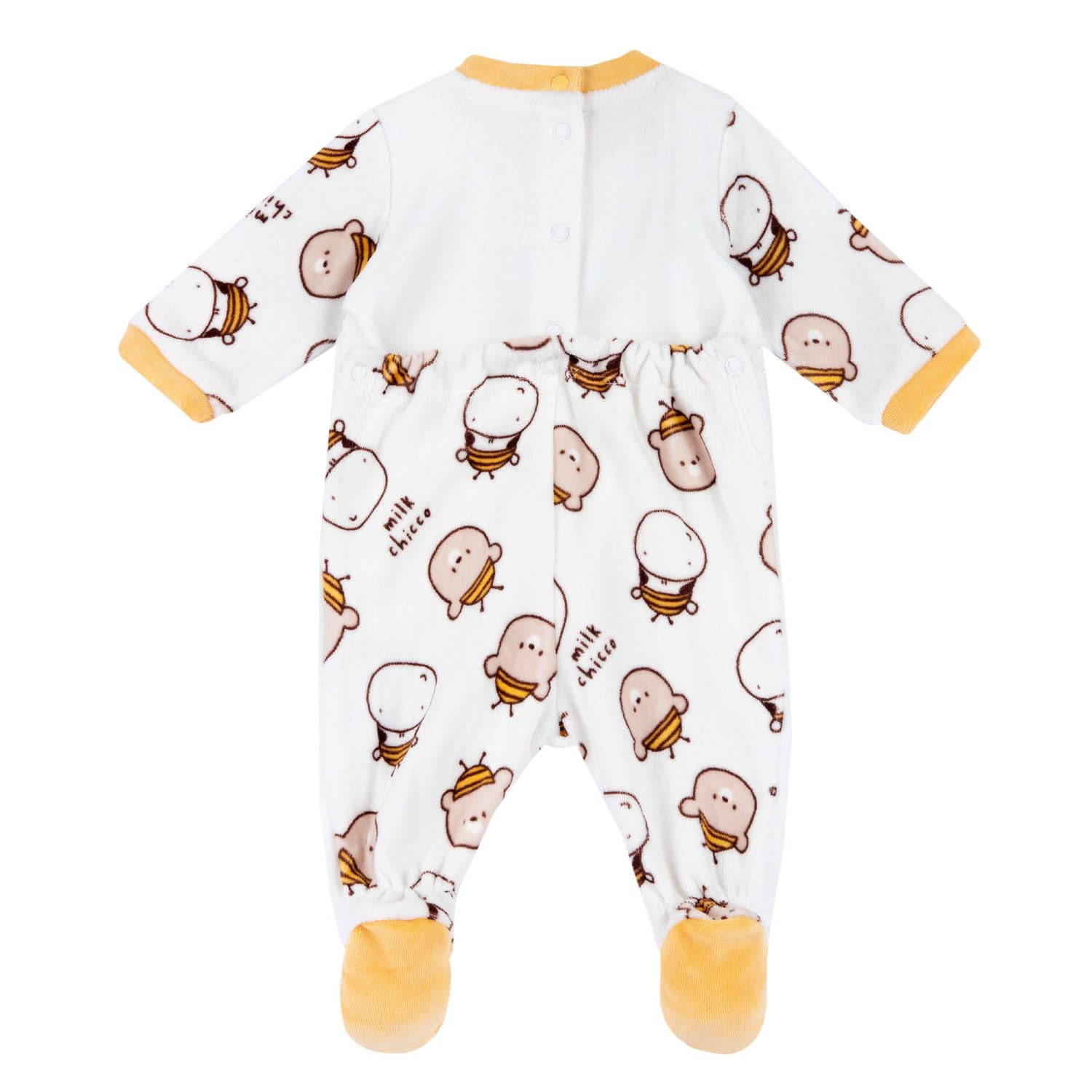 Chicco Chicco, Tutina In Ciniglia Con Piedino Pigiamino per bambino e neonato Unisex - Bimbi 0-24