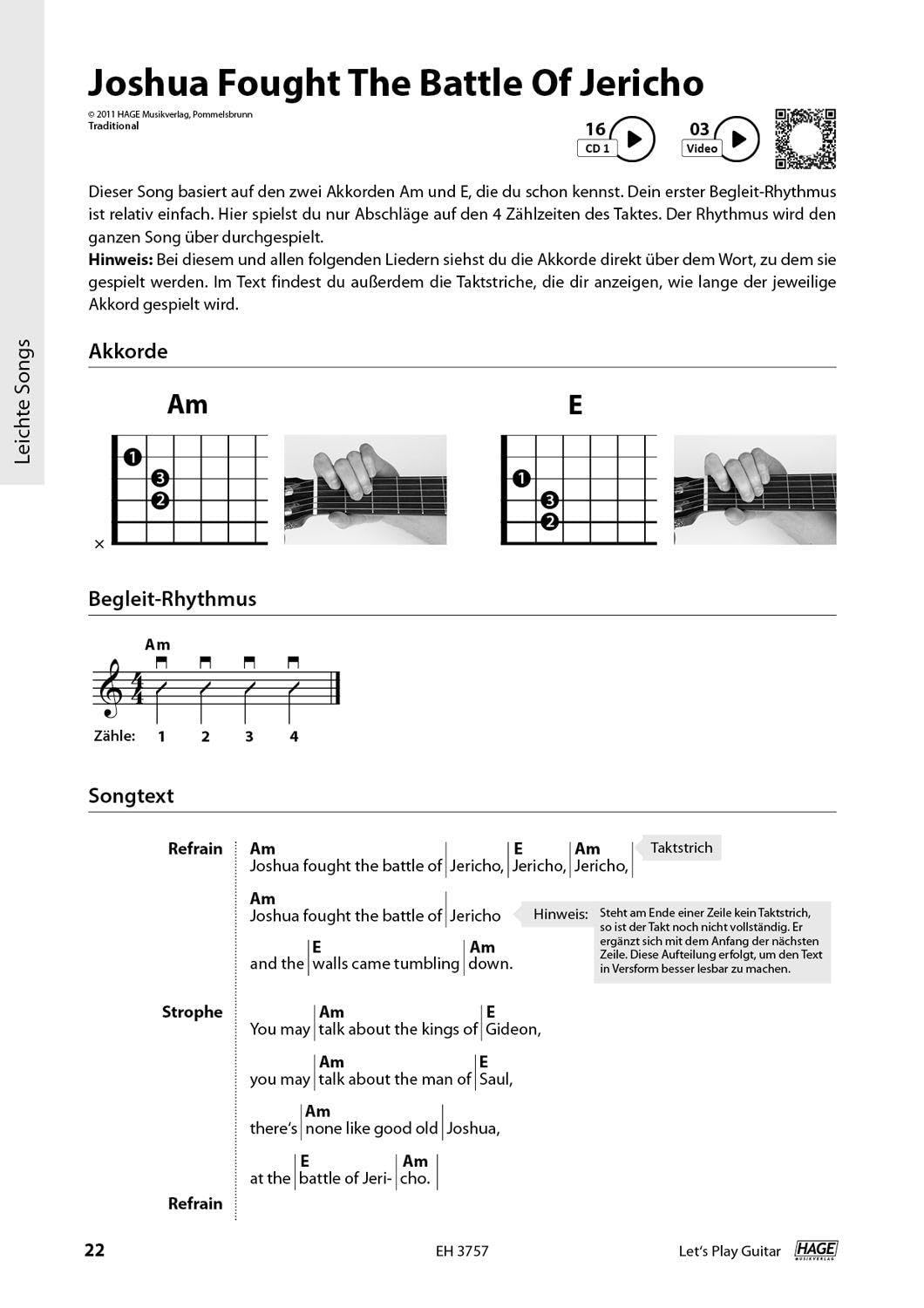 Let's Play Guitar: Songbook und Gitarrenschule + 2 CDs und QR-Code. Mit Songs von Eric Clapton, Bob Dylan, Cat Stevens, R.E.M. Oasis, Beatles, Rolling Stones, Green Day uvm.