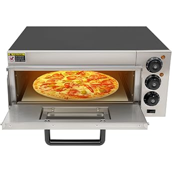 20 L Electric Pizza Oven Stainless Steel Pizza Oven Commercial Pizza Oven 2000 W Pizza Oven 50-350  C Gastro Stone Oven for Worktop for Pizza Bread and Baked Goods