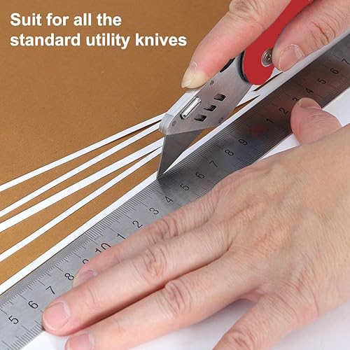 Miniatura 48 de Vickay SK5 - Paquete de 60 cuchillas de repuesto de acero resistente con estuche de plástico, cuchillas de afeitar de tamaño estándar