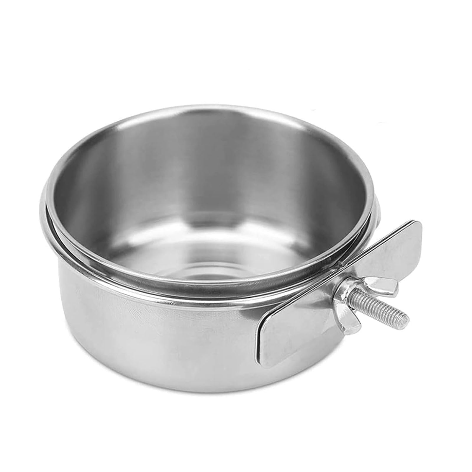 Tazas de alimentación para pájaros Colgantes internos, Cuenco para pájaros con Clip, comedero para pájaros de Acero Inoxidable, Regalo Ideal para Amantes de los pájaros, 1 ud.