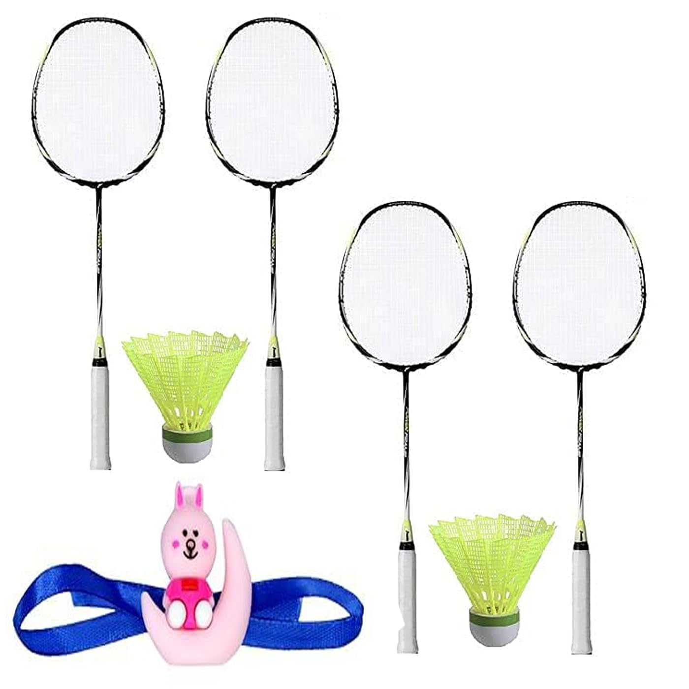 Verbier Set of 2 Pcs Badminton Racket with 1 Piece Nylon Shuttle with 2 Pieces Led Rakhi (Badminton with Shuttle-3) 2 Pairs (B099S2RY43) Amazon Price History, Amazon Price Tracker