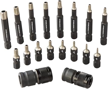 Steelman Pro 78764 18-Piece Tamper Proof Star Bit Set with Diamond Tips