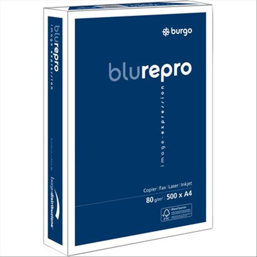 Burgo 8131 Carta Repro Fsc, Repro 80, A4, 80 G/Mq, 104 µm, Confezione da 5