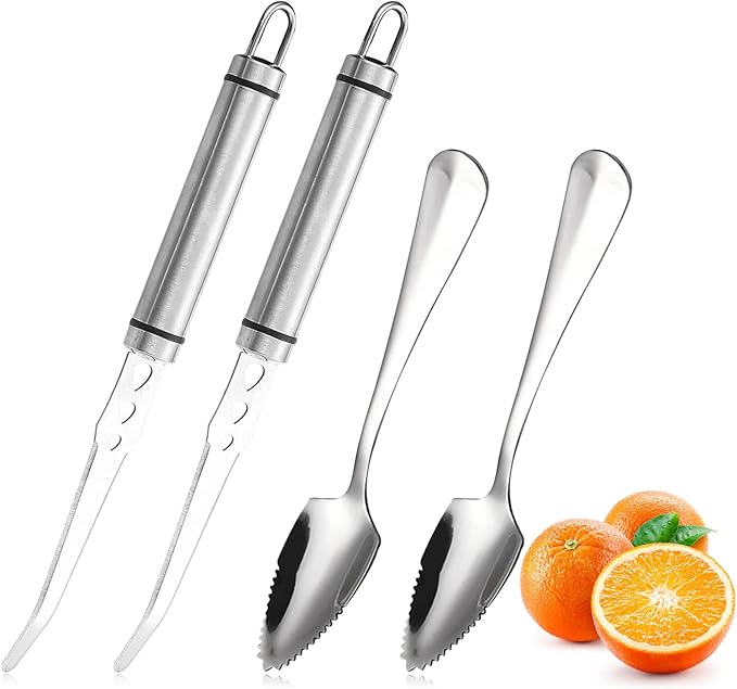 Grapefruit Knife, Stainless Steel Grapefruit Knife Pack of 2