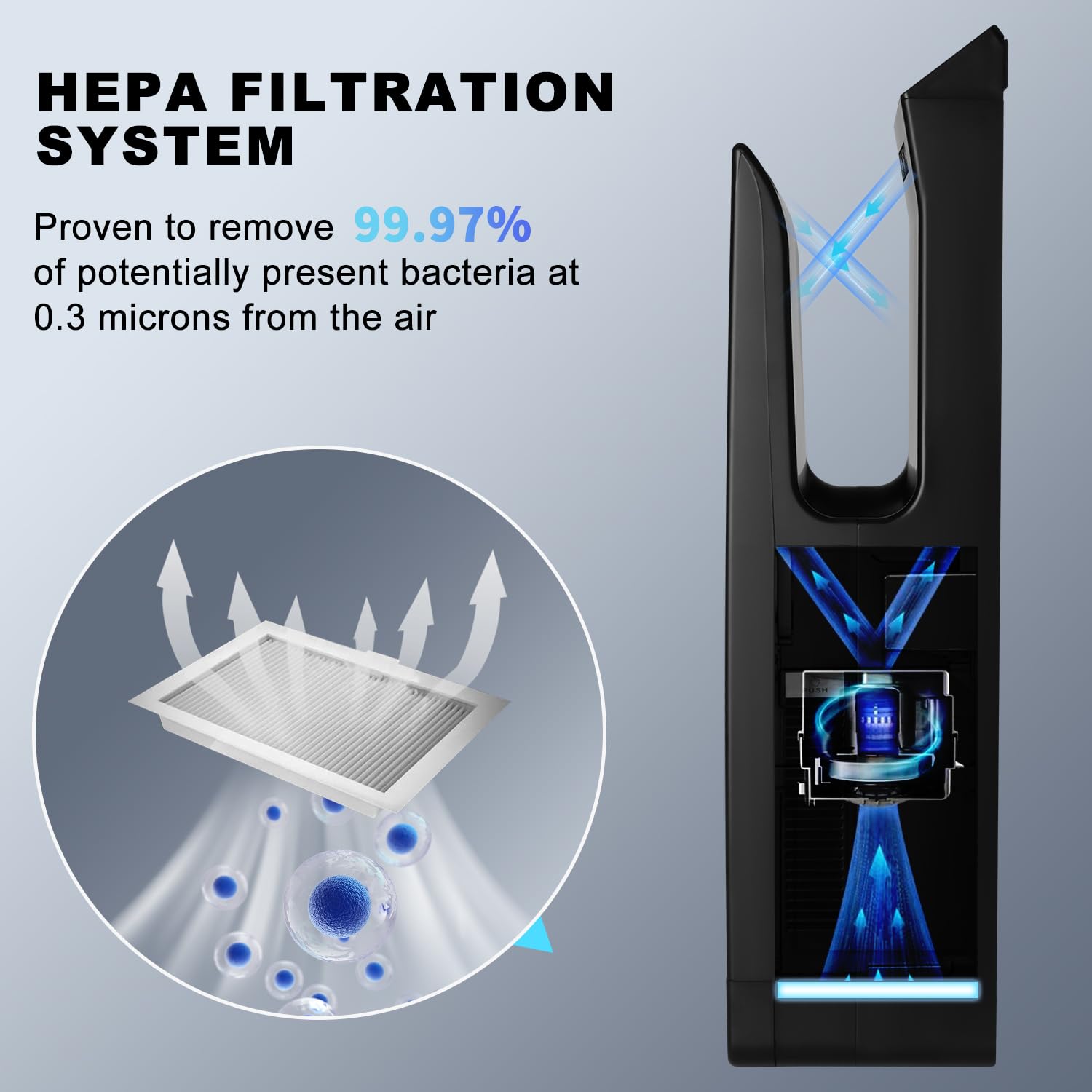 Sèche-Mains Électrique Haute Vitesse 1350W - Mural Automatique avec Filtre HEPA et Stérilisation UV, Séchage Ultra-Rapide 7s, Sèche-Mains Professionnel Commercial pour Hôtels et Bureaux (Noir)