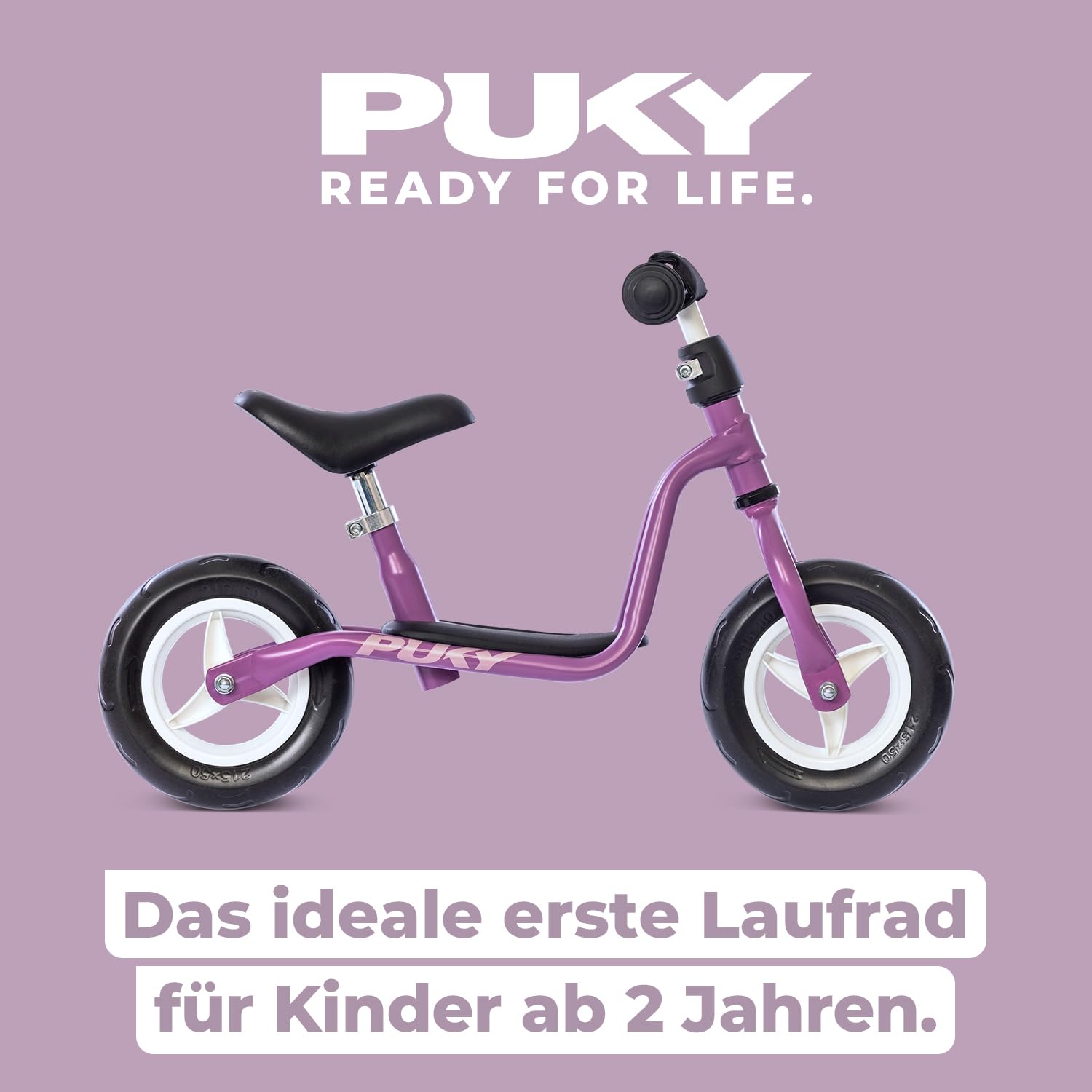 PUKY LR M | Laufrad ab 2 Jahre | sicheres, stylisches Laufrad | Lenker & Sattel höhenverstellbar | mit Trittbrett | für Kinder ab 2 Jahren | mit Lenkerpolster C