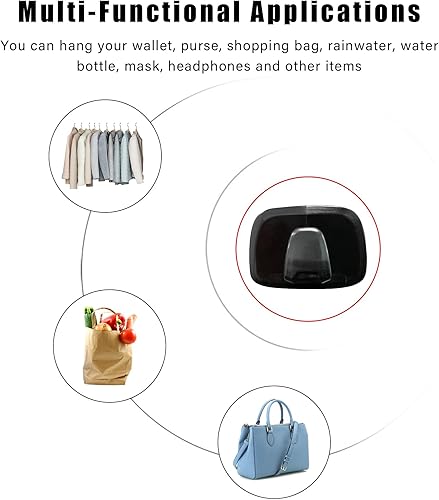 Miniatura 6 de Augeny 1 Pair Car Interior Roof Hooks, Plastic Auto Clothes Hanger Hooks Compatible with XC40 XC60 XC90 S60 S90 V60 V90, Car Essentials Hooks for