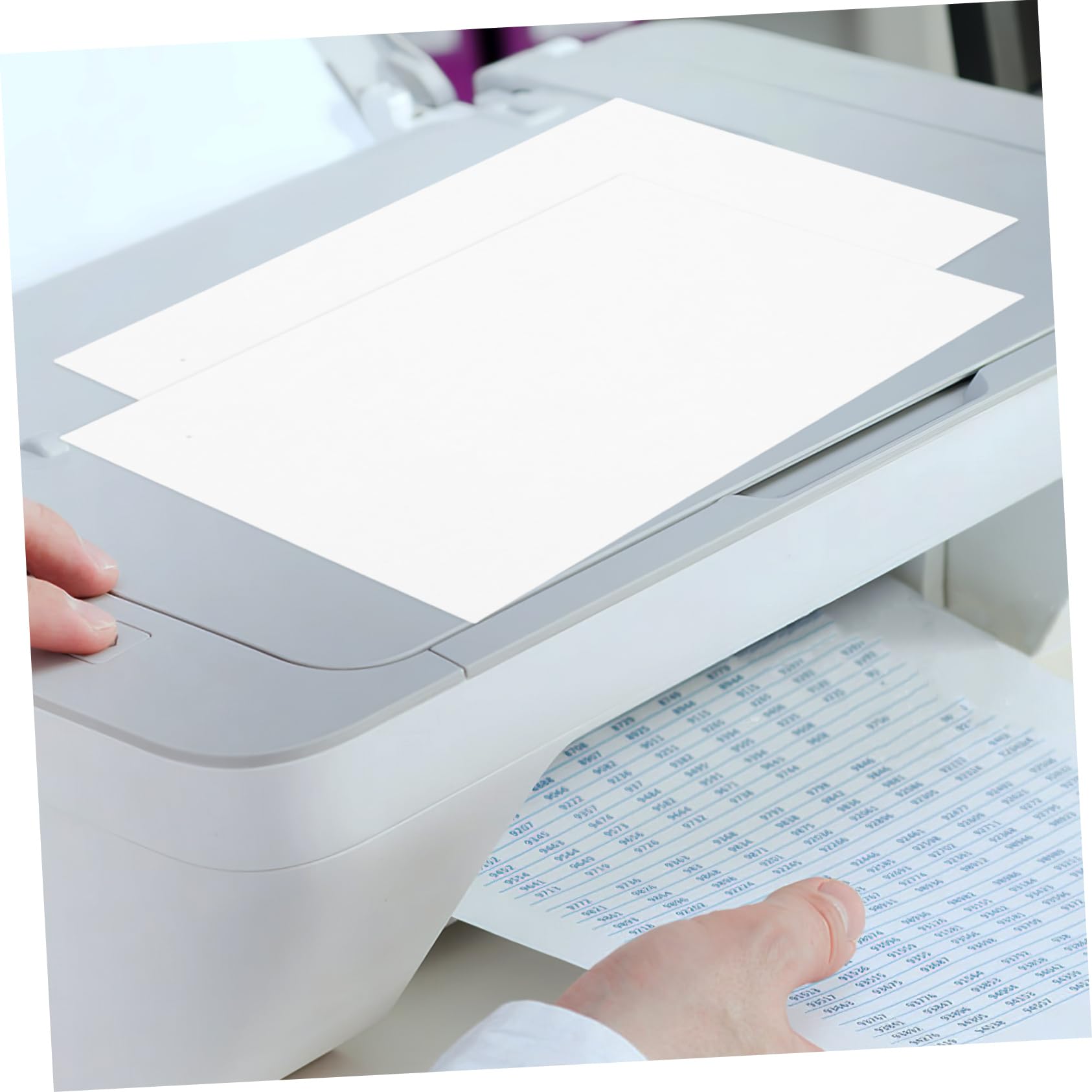 TEHAUX Papel para Imprimir Pegatinas Blanco A5 70g, 500 Hojas de Papel para Fotocopiadora Impresión a Doble Cara y Uso Versátil para Documentos y Proyectos de Dibujo