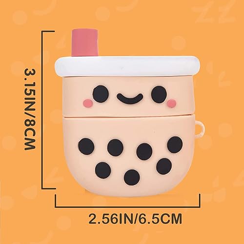 Miniatura 3 de Boba - Funda para AirPod 3 con llavero, funda para AirPods de tercera generación, funda de silicona protectora para AirPods de 3ª generación para