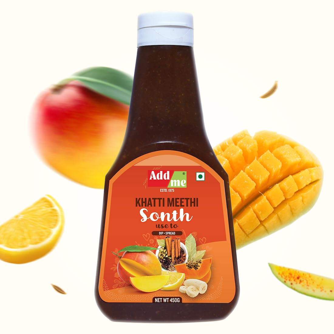 Add me Khatti Meethi Sonth Chutney 450gm Sweet Sauce and dips pani Puri Chatni for chaat | Tangy Sauce for Chaat, Pani Puri 3