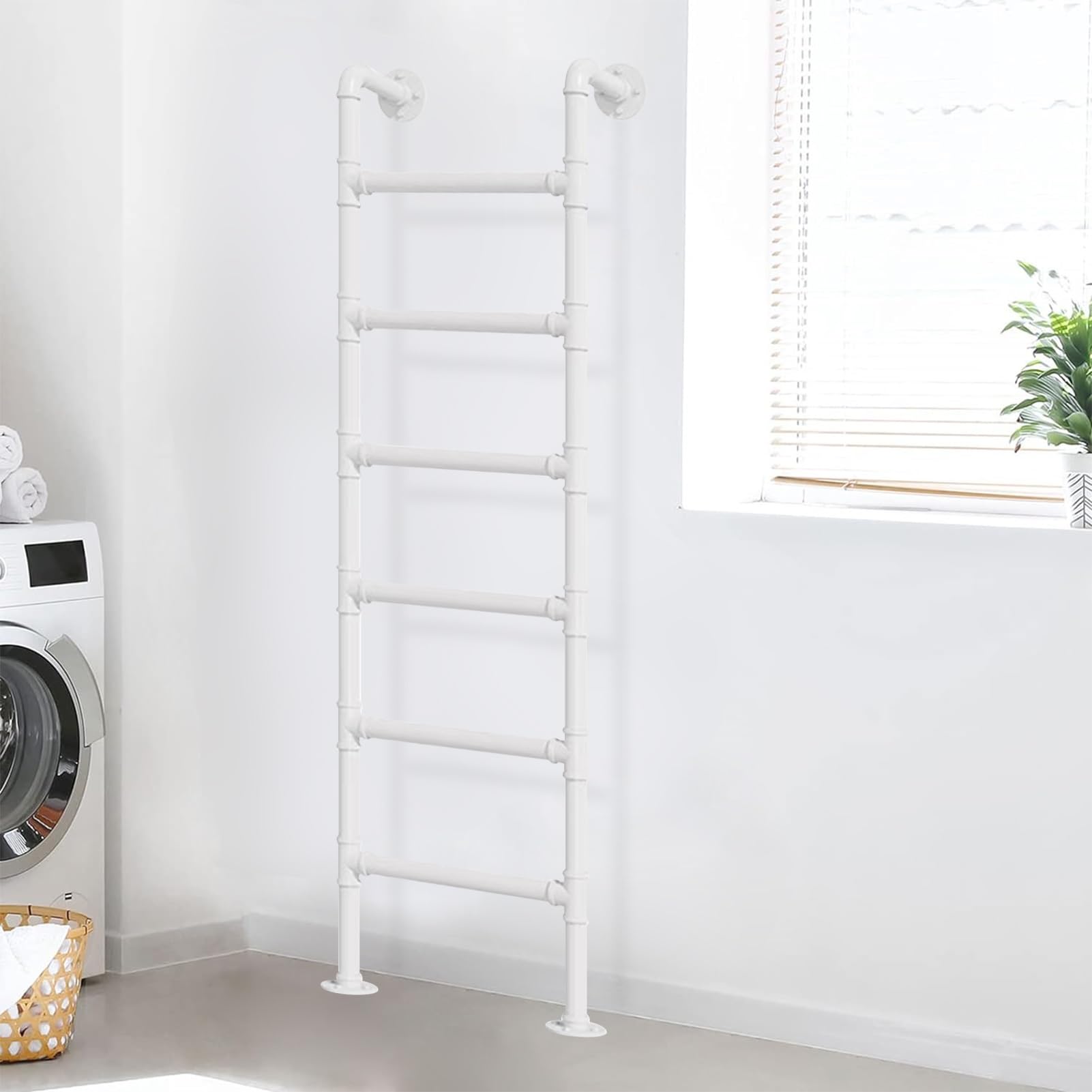 Wall Mounted Ladder, Wall Mounted Bunk Loft Basement Window Well Escape Ladder Multiple Sizes Indoor Outdoor(270cm/106in)