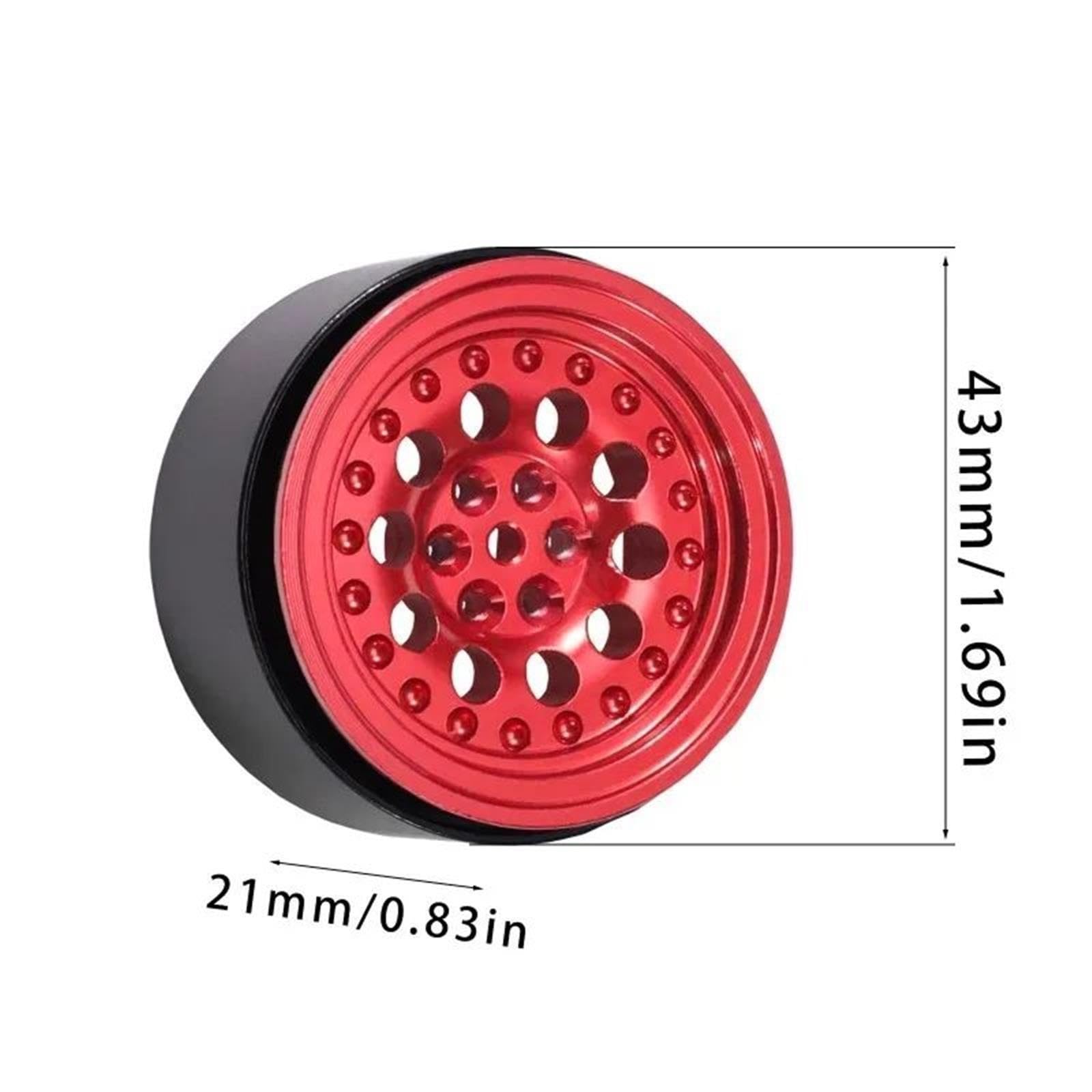 Ruote Beadlock Lega Esagonale 5Mm 40x17 Per MANGNIU 1/12 RC Aggiornamenti