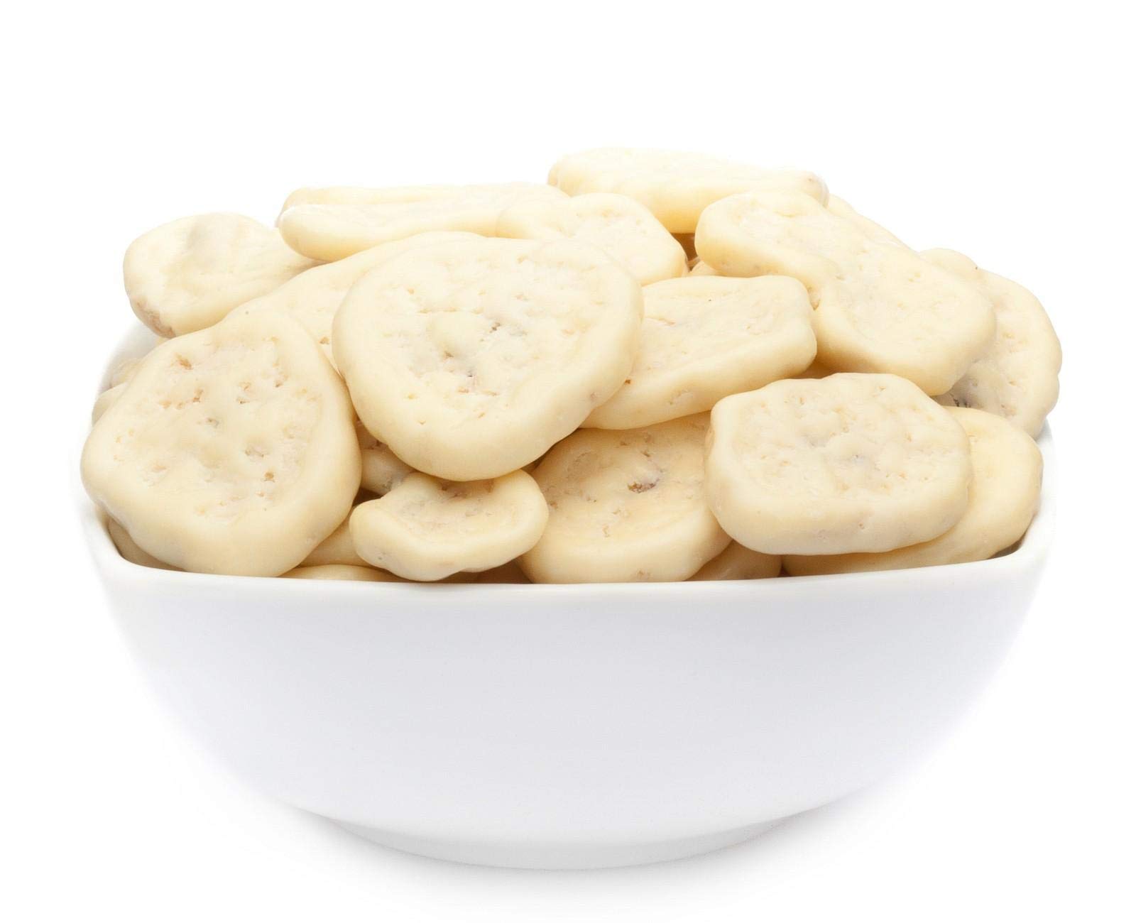 1 x 4kg Bananenscheiben in Joghurtschokolade mit natürlichem Vanillearoma exotischer Traum Joghurt Bananenchips vegetarisch glutenfrei
