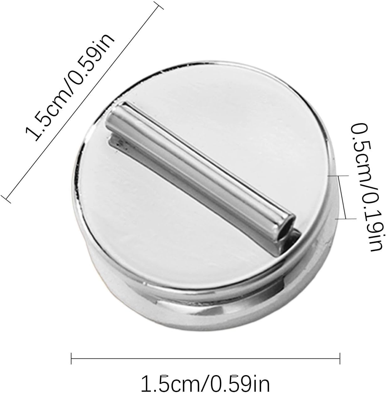 Magnetic Pin Backs, 1.5cm Multifunctional Reusable - Magnetic Pin Backs for Crafts,for Clothing Hijab Shawls Fabric Corsage Badge Jewelry DIY