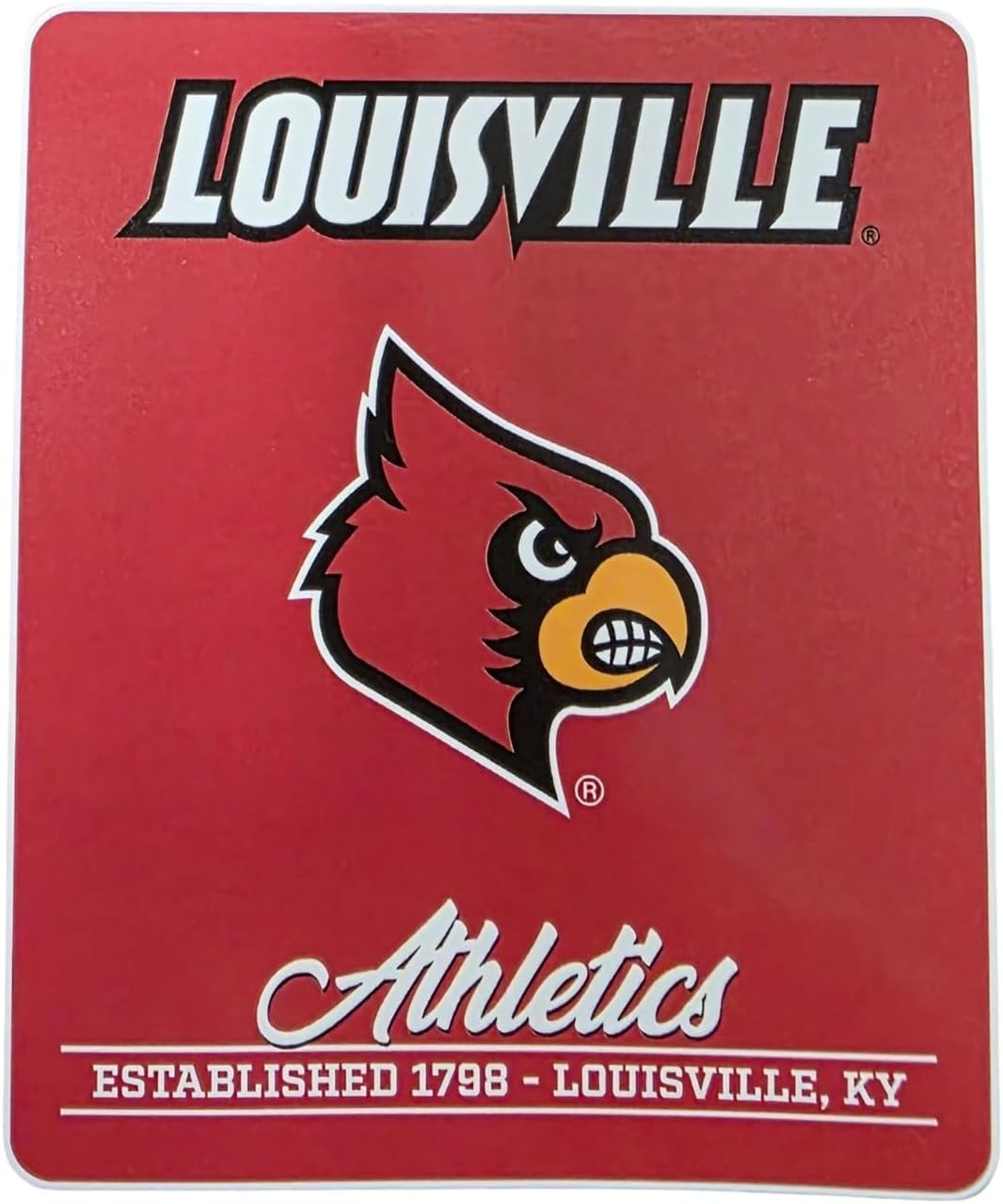 Northwest NCAA Oversized Extra Large and Thick Silk Touch Plush Sherpa Heritage Throw Blanket (Louisville Cardinals) - Image 4