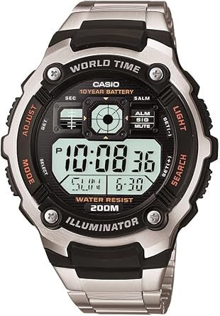 Casio Men's Watch with Stainless Steel Strap AE2000WD-1AV