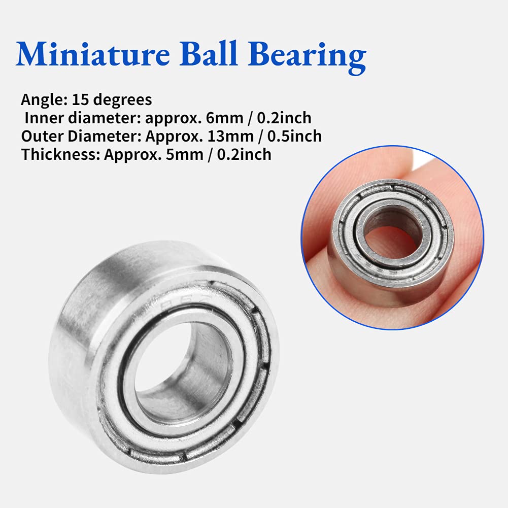ANGEEK 686 ZZ Kugellager 6x13x5 Mm – Doppeldicht, Vorgeschmiert, 10 Stück Für Motoren & Getriebe